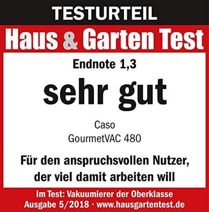 Actual product image Caso GourmetVAC 480