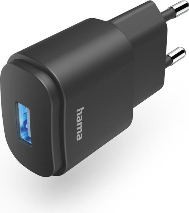 Immagine prodotto Hama Caricatore USB, alimentatore USB-A, adattatore universale, display LED, 6 W, nero (6 W)