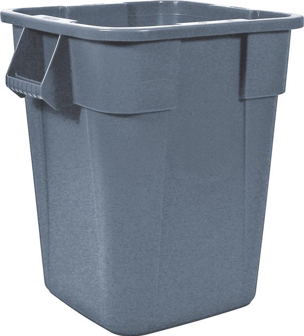 Rubbermaid Container BRUTE 151,4 Liter, eckig, aus PP, grau (151.40 l)