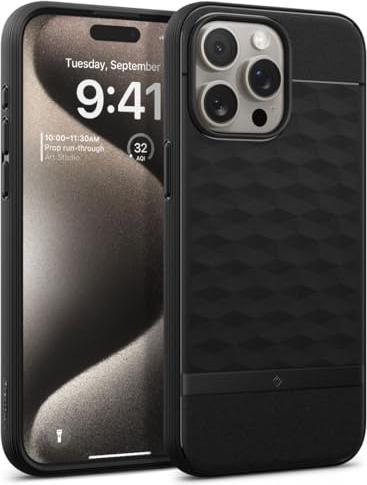 Actual product image Caseology Parallax MAG iPhone 15 Pro 6.1" Magsafe Czarny/Matte Black ACS06749 (Apple iPhone 15 Pro)