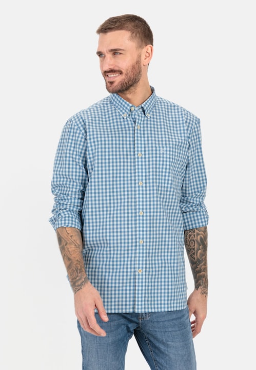 Produktbild Camel Active Langarmhemd mit Karomuster (3XL)