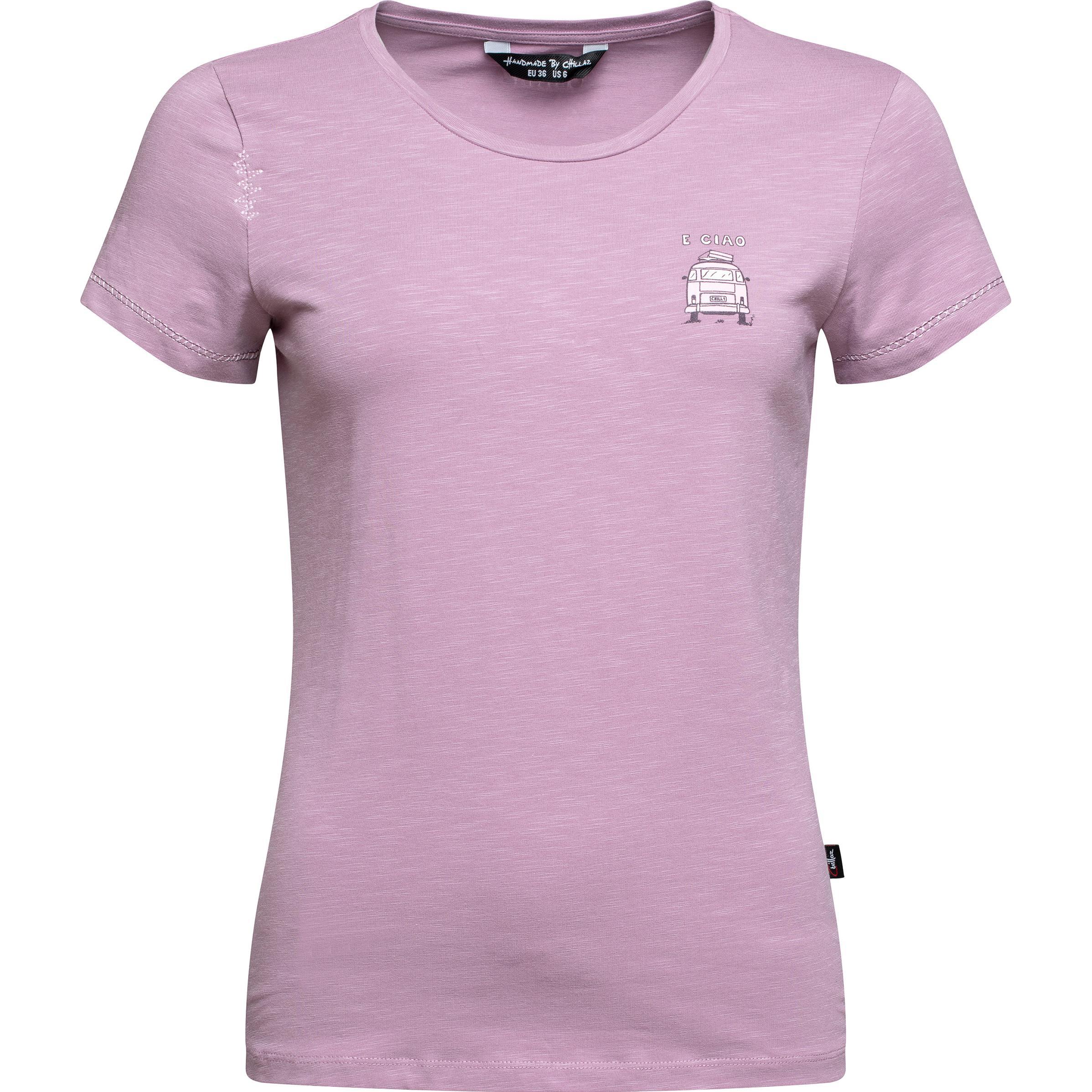 Chillaz, Damen, Shirt, Women's Gandia E Ciao T-Shirt, Rosa, Violett, (38, M)