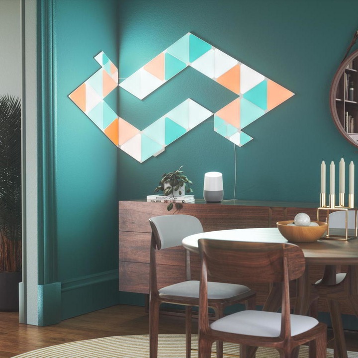 Image du produit Nanoleaf Shapes Triangles Smarter Kit 15 (80 lm)