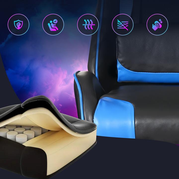 Image du produit Extralink Gaming | chaise gaming | bureau pivotant siège cubique noir-bleu G-523