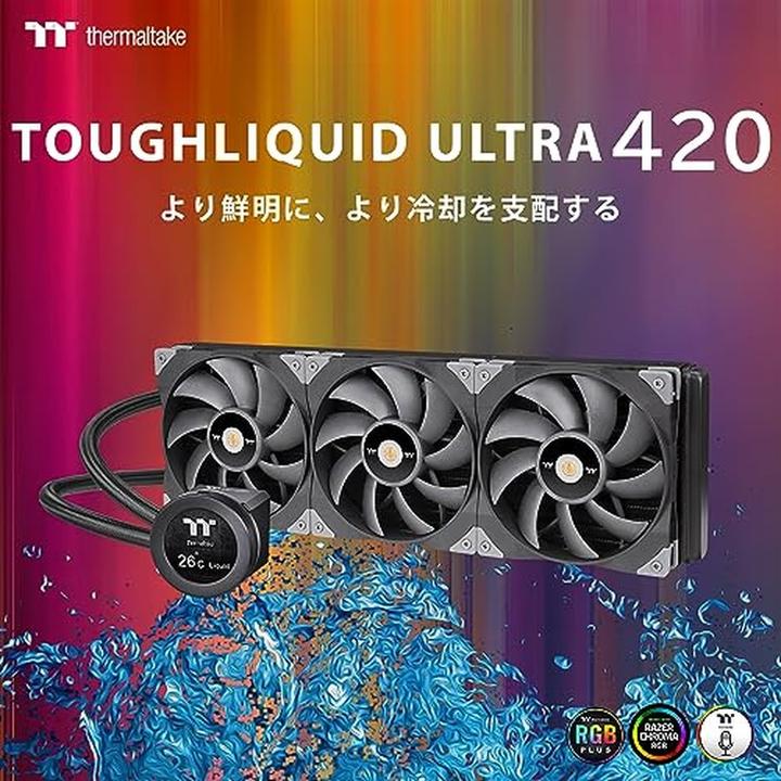 Actual product image Thermaltake TT Toughliquid Ultra 420 CPU Liquid Cool CL-W366-PL14BL-A