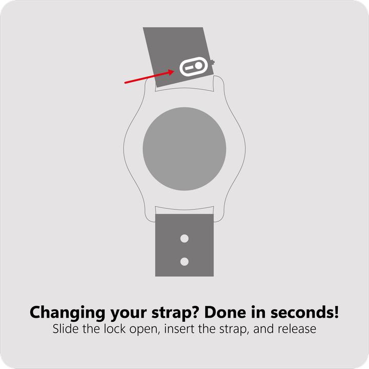 Actual product image Cazy Watchstrap für smartwatch (20 mm, Silicone)