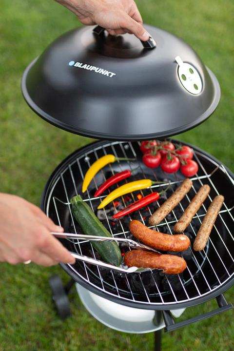 Produktbild Blaupunkt Grill rund mit Abdeckung GC301 schwarz (41 cm)