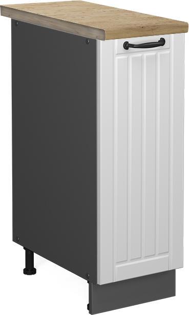 Anthrazit, Goldkraft Eiche, Weiss, Weiss Landhaus