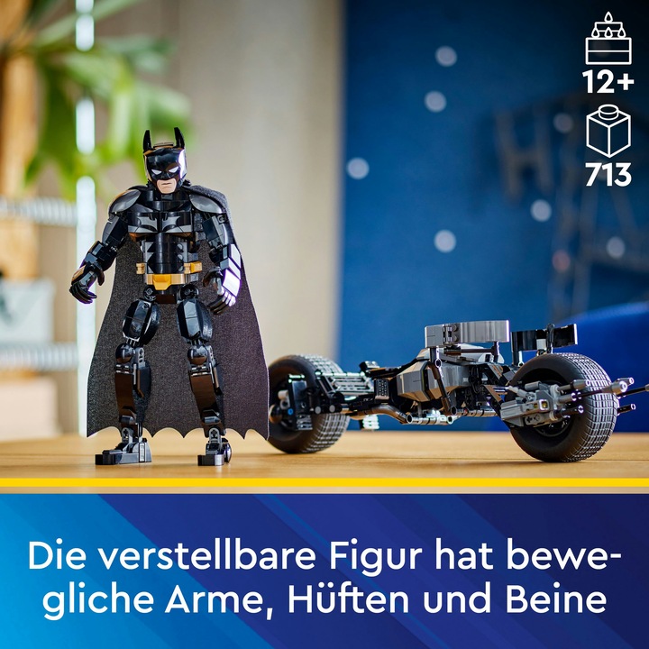 Immagine prodotto LEGO Figura di Batman con il Batpod (76273, LEGO Super Mario)