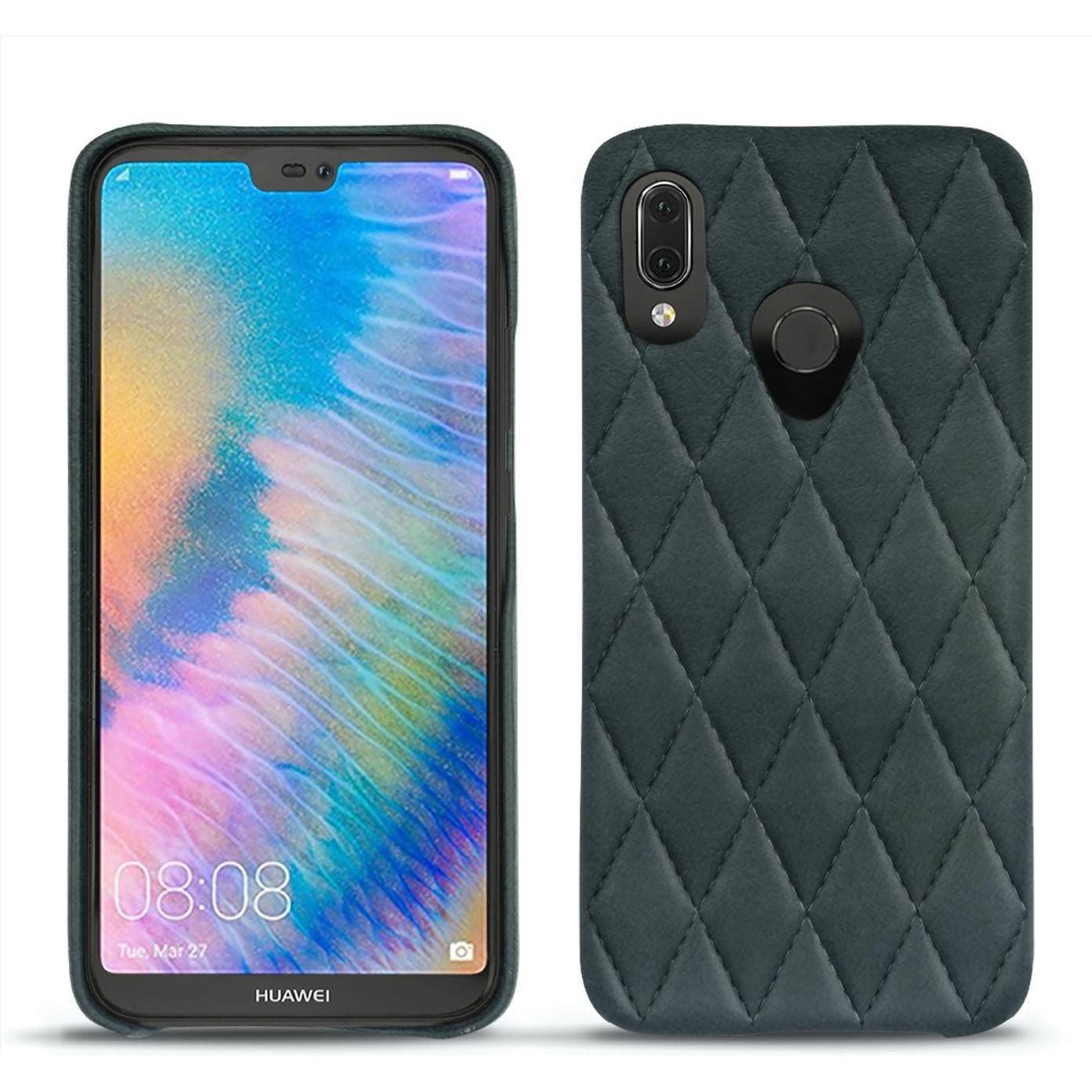 Noreve Lederschutzhülle (Huawei P20 Lite), Smartphone Hülle, Blau