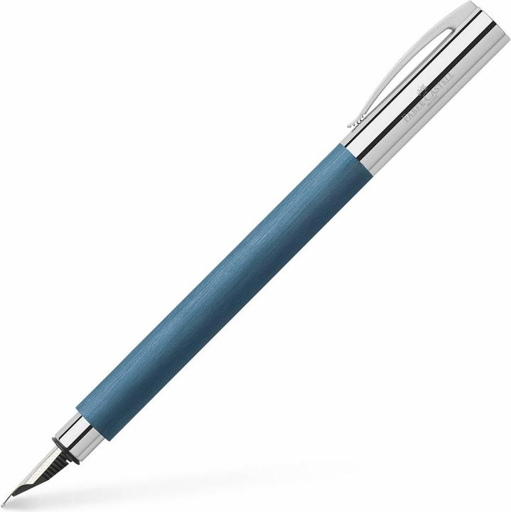 Actual product image Faber-Castell Füllfederhalter (Blue, Chromed, 1x)