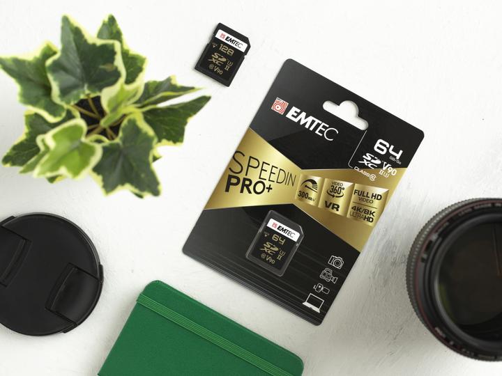 Produktbild Emtec SD 64GB UHS-II U3 V90 Ultra Pro (64 GB, SDXC, U3, UHS-II)