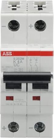 Immagine prodotto ABB LS S202M-K4UC Interruttore automatico K-Char., 10kA, 4A, 2P
