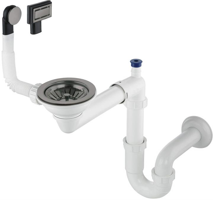 Deante Siphon for 1-bowl granite sink - Space-Saver