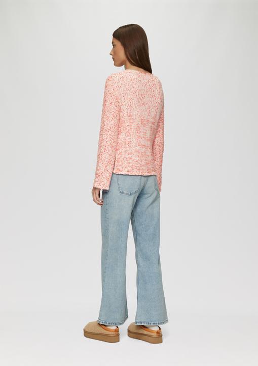 Image du produit s.Oliver Strickpullover Melierter Strickpullover mit weiten Ärmeln (40)