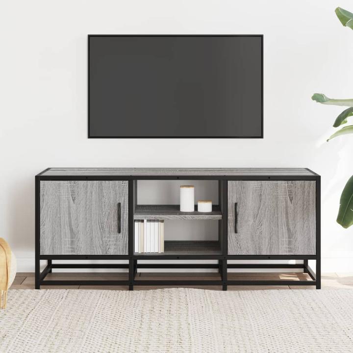 Actual product image VidaXL TV cabinet Lowboard TV cabinet TV table Grey Sonoma wood-based material (100 x 35 x 41 cm)