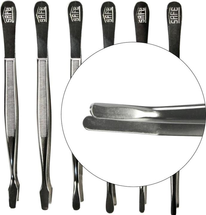 Actual product image Safe Tweezers in gold 120 mm