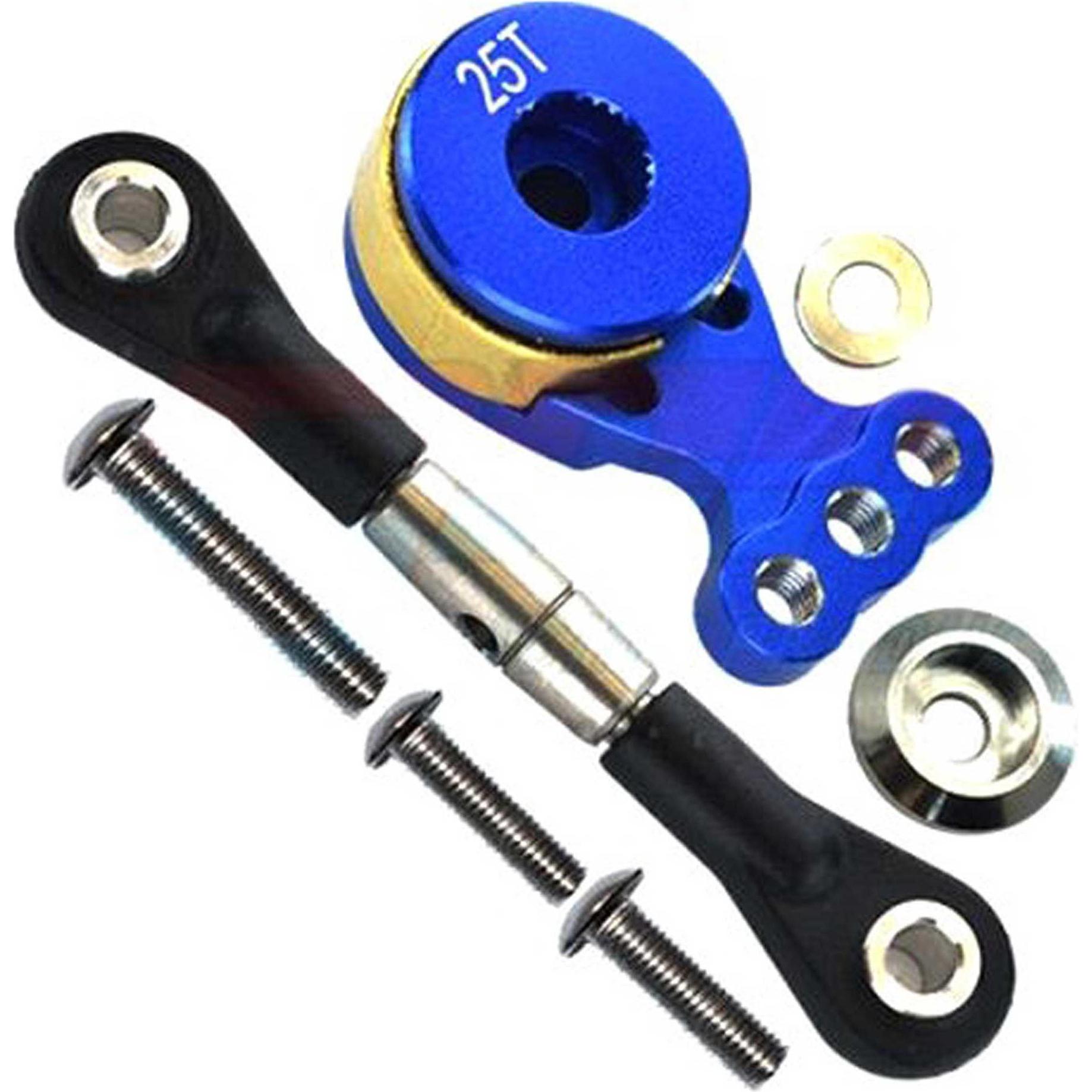 GPM Alu Hi-Torque Servo Saver 25t Blau Tamiya Tt02