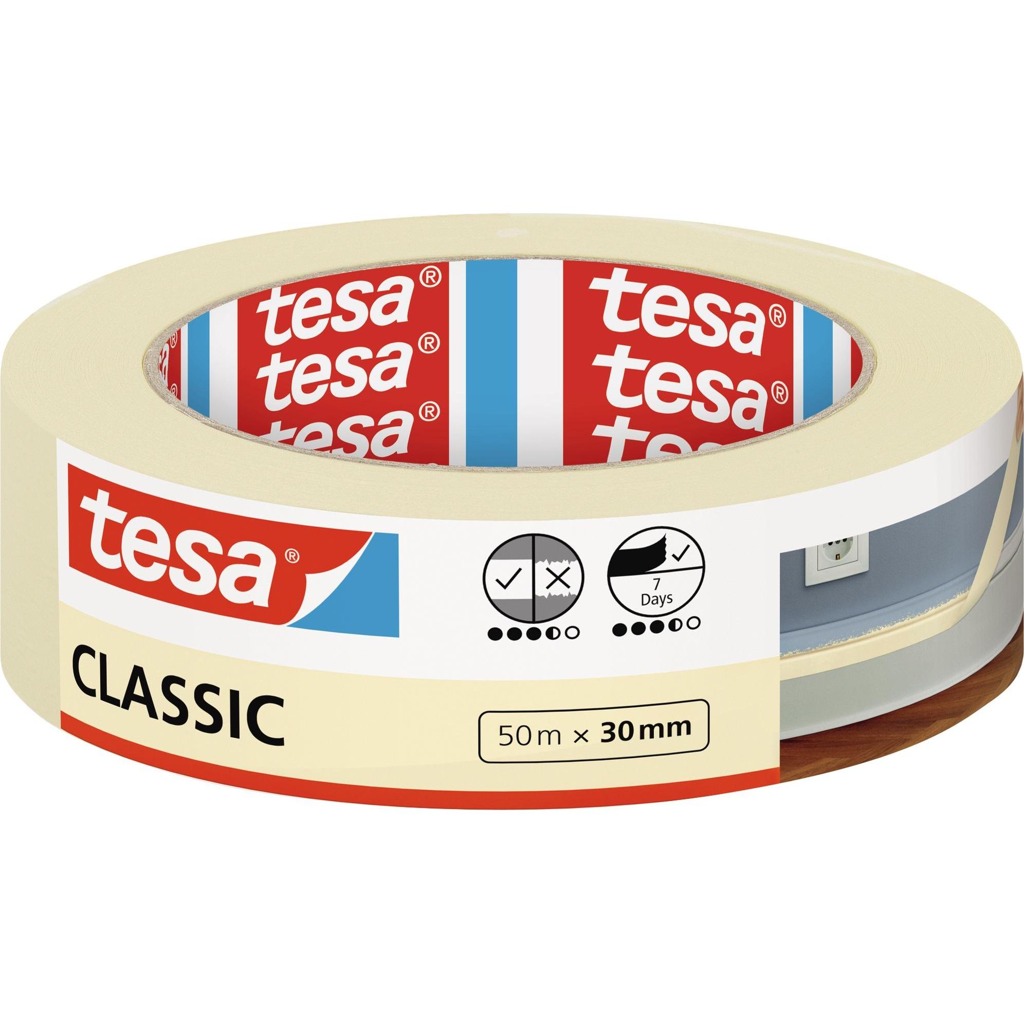 Tesa Beige Klebeband, Malerband Classic (30 Mm)