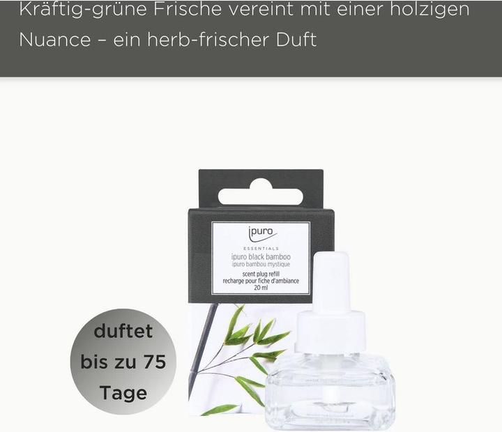 Actual product image Ipuro Scent Plug Black Bamboo 20 ml (20 ml)