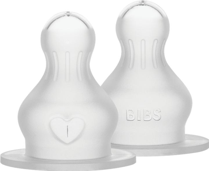 Bibs Bottle suction Silicone Slow Flow 2 pieces