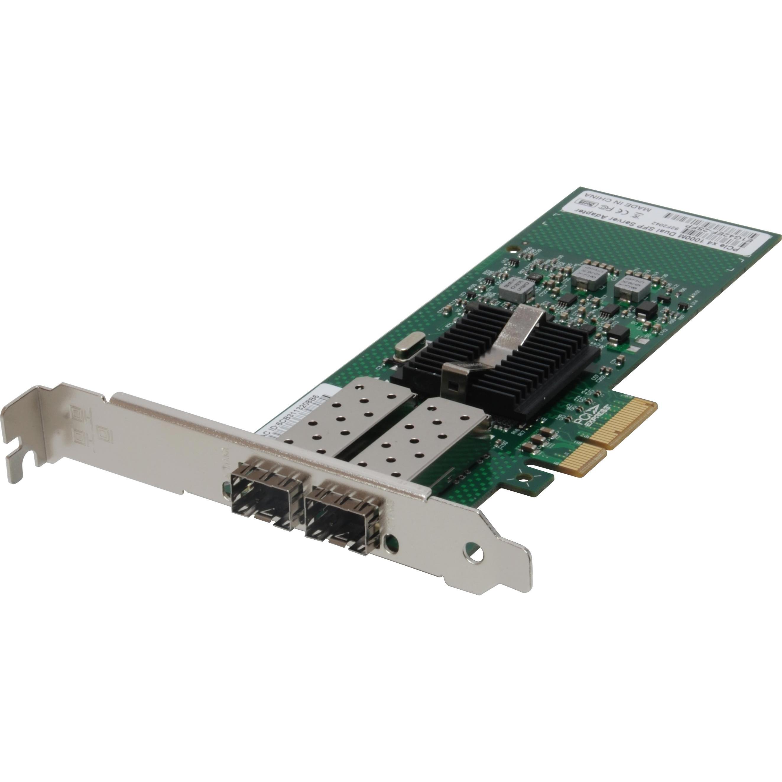 LevelOne GNC-0122 - Netzwerkadapter - PCIe x4 Low-Profile (Mini PCI Express), Netzwerkkarte, Silber