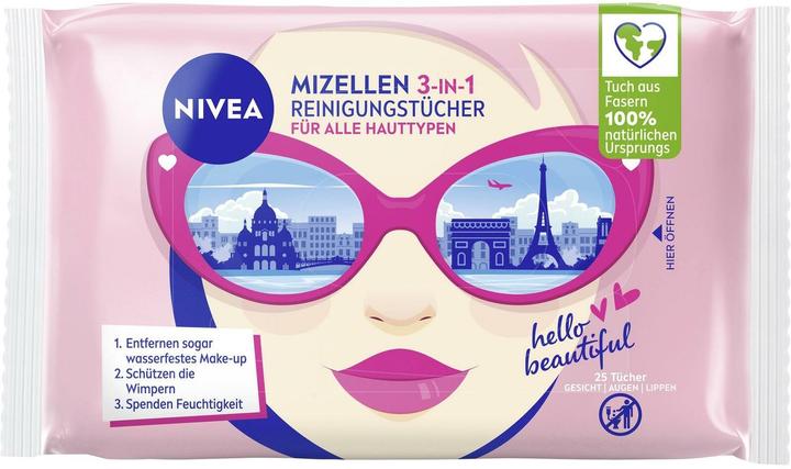 Produktbild NIVEA Mizellen Reinigungstücher 3in1 Collectors Edition (Reinigungstücher Gesicht, 127 g)