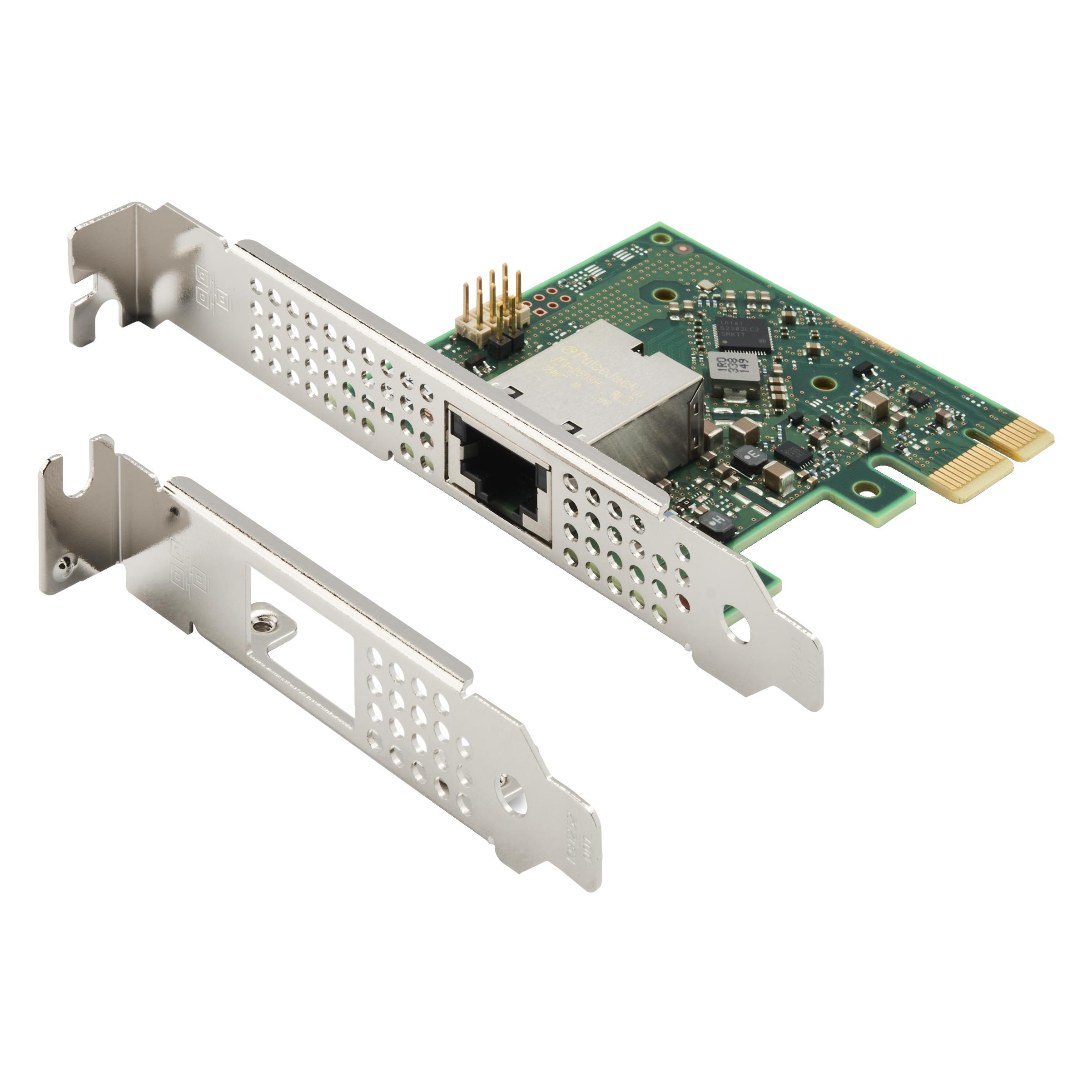 HP Intel I226-T1 2.5GbE Ethernet Network Adapter (Mini PCI Express), Netzwerkkarte, Grün, Silber