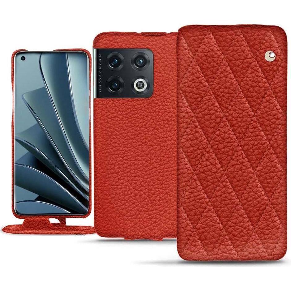 Noreve Lederschutzhülle vertikal (OnePlus 10 Pro), Smartphone Hülle, Orange
