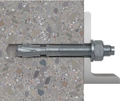 Produktbild Fischer 524831 Regalbefestigung RB 8x40 K, Inhalt Spreizdübel SX Green 8 x 40, Schraube 5 x 50, je 1 (10 Stk.)