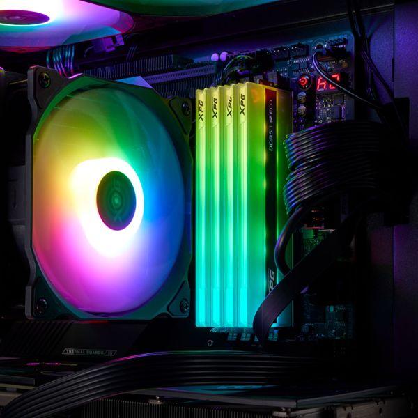 Immagine prodotto Adata DDR5 32GB 8000-38 K2 XPG Lancer Neon RGB silvergray (2 x 16GB, 8000 MHz, RAM DDR5, U-DIMM)