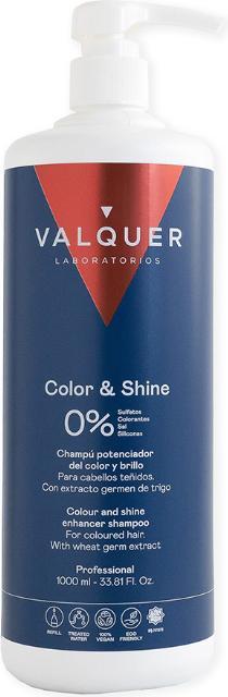 Produktbild Valquer Válquer Farbe und Glanz Stärkendes Shampoo 1000ml (1000 ml, Flüssiges Shampoo)