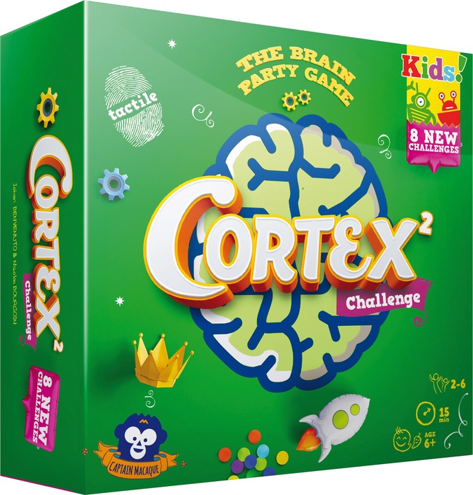 Produktbild Asmodée MAC0009 - Cortex Challenge 2 Kids, Kartenspiel, für 2-6 Spieler, ab 6 Jahren (Italienisch, Spanisch, Deutsch)