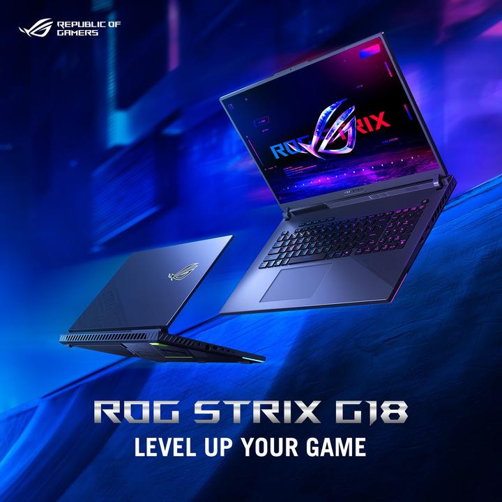 Actual product image ASUS ROG Strix G18 RTX 5070 (18", 1000 GB, 32 GB, DE, AMD Ryzen 9 9955HX)