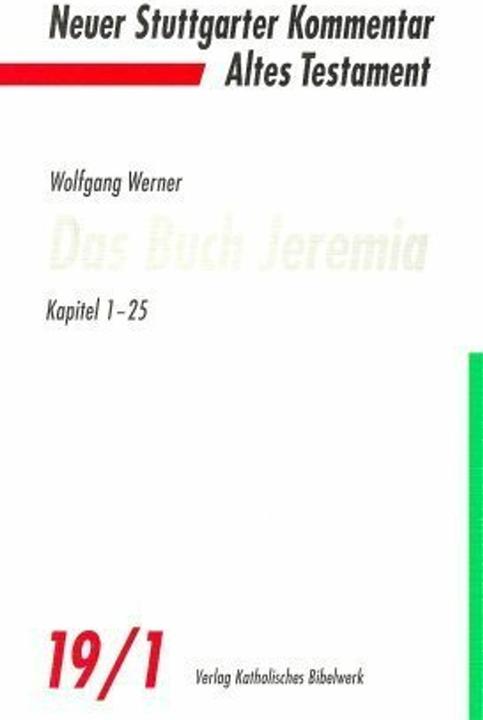 Produktbild Das Buch Jeremia. Kapitel 1-25 (Deutsch, Wolfgang Werner, 1997)