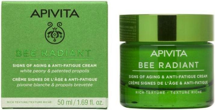 Immagine prodotto Apivita Bee Radiant Signs Of Aging Crema Anti-Fatica Texture Ricca 50ml (50 ml, Crema da giorno)