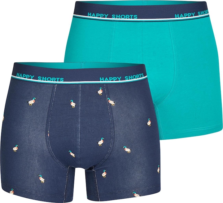 Happy shorts Boxershort Casual Bequem sitzend (M, 2er Pack)