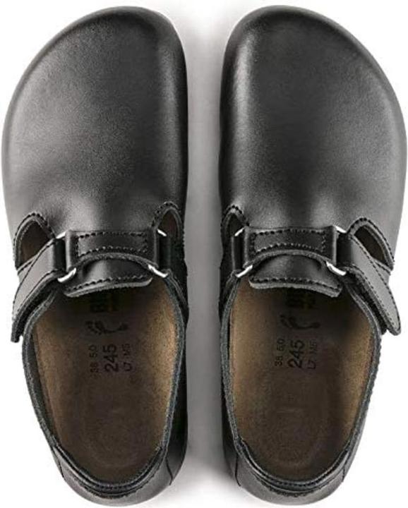 Actual product image Birkenstock Clog Linz Superlauf, natural leather, black, normal, size 37 (37)