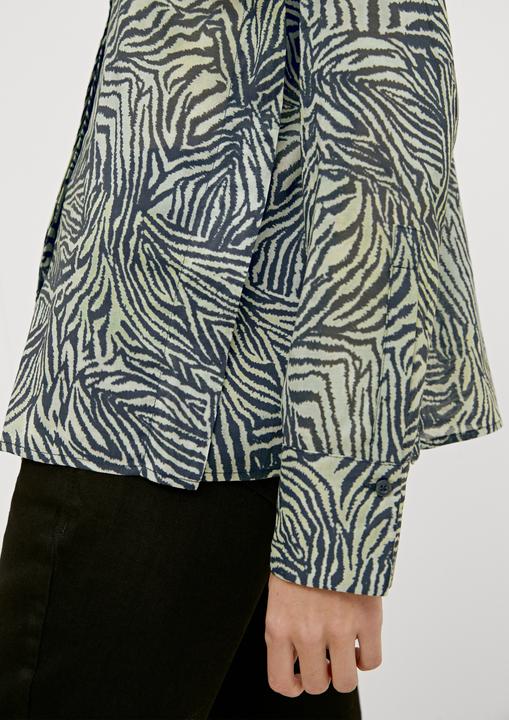 Actual product image Comma Bluse Hemdbluse mit Allover-Muster (44)