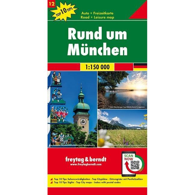 Freytag & Berndt Kte Rund um München, Landkarte