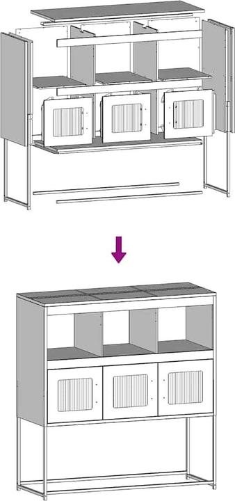 Image du produit vidaXL Sideboard (100.50 x 39 x 107 cm)