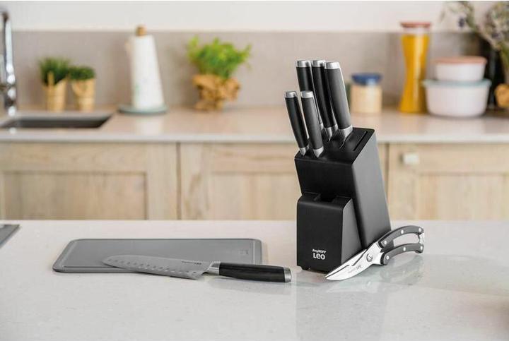 Produktbild BergHoff Messerblock-Set mit Messer Leo Graphite 6-teilig, Schwarz