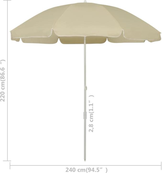 Produktbild vidaXL Strandschirm (2.65 m)