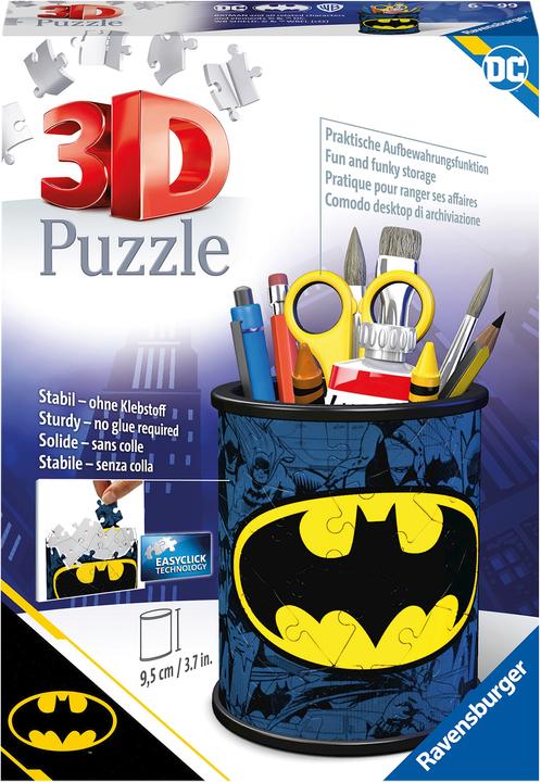 Produktbild Ravensburger 3D Puzzle 11275 - Utensilo Batman - 54 Teile - Stiftehalter für Batman Fans ab 6 (54 Teile)
