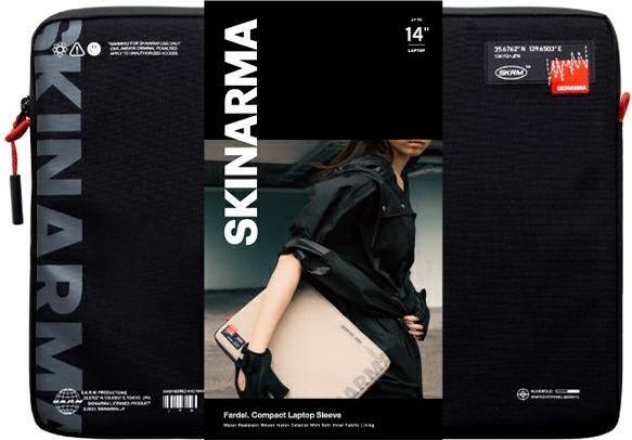 Actual product image Skinarma Bag Fardel laptop sleeve 14" black (14")