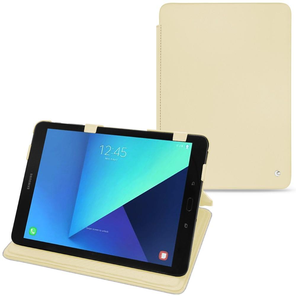 Noreve Lederschutzhülle horizontal (Galaxy Tab S3 9.7 (2017)), Tablet Hülle, Beige