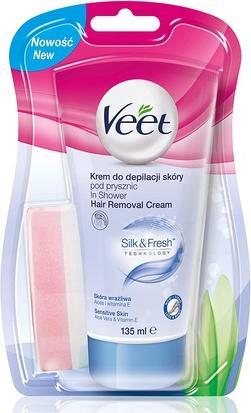 Veet Silk&Fresh Under Shower Hair Removal Cream For Sensitive Scores 135Ml (135 ml)