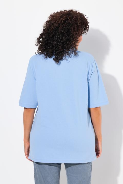 Immagine prodotto Ulla Popken Maglia polo in piqué con abbottonatura con nastro di velluto e mezze maniche (68)