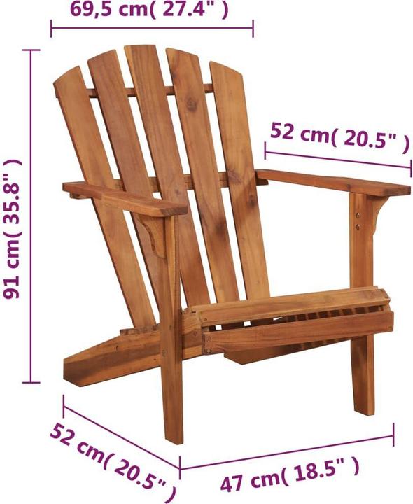Immagine prodotto vidaXL Sedia da giardino