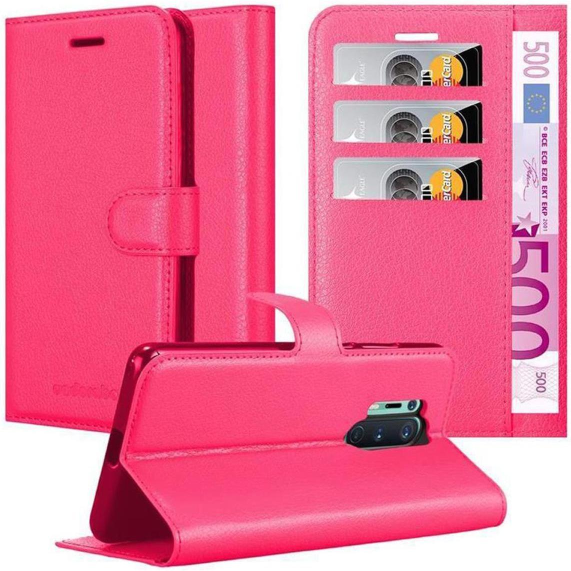Cadorabo Book mit Standfunktion Cover (OnePlus 8 Pro), Smartphone Hülle, Pink